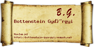 Bottenstein Györgyi névjegykártya